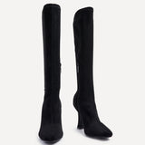 Gabrielle Black Long Heeled Boots