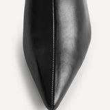 Gallery Black Faux Leather Ankle Boots