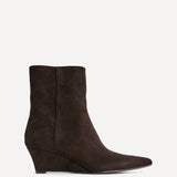 Gallery Brown Faux Suede Ankle Boots