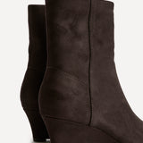 Gallery Brown Faux Suede Ankle Boots