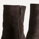 Gallery Brown Faux Suede Ankle Boots