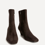 Genesis Brown Wedge Heel Ankle Boots