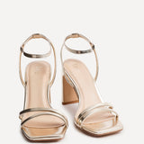Gesture Gold Heeled Sandals