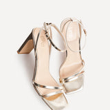 Gesture Gold Heeled Sandals