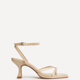 Glazed Nude Heeled Sandals