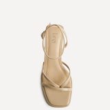 Glazed Nude Heeled Sandals