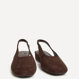 Glide Brown Faux Suede Mary Jane Heels