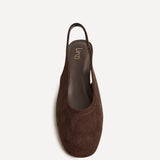 Glide Brown Faux Suede Mary Jane Heels