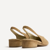 Glide Nude Faux Suede Mary Jane Heels