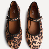 Graceful Leopard Print Ballet Pumps