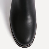 Gravity Black Long Low Heel Boots