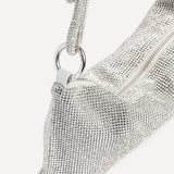 Dukes Silver Diamante Shoulder Bag