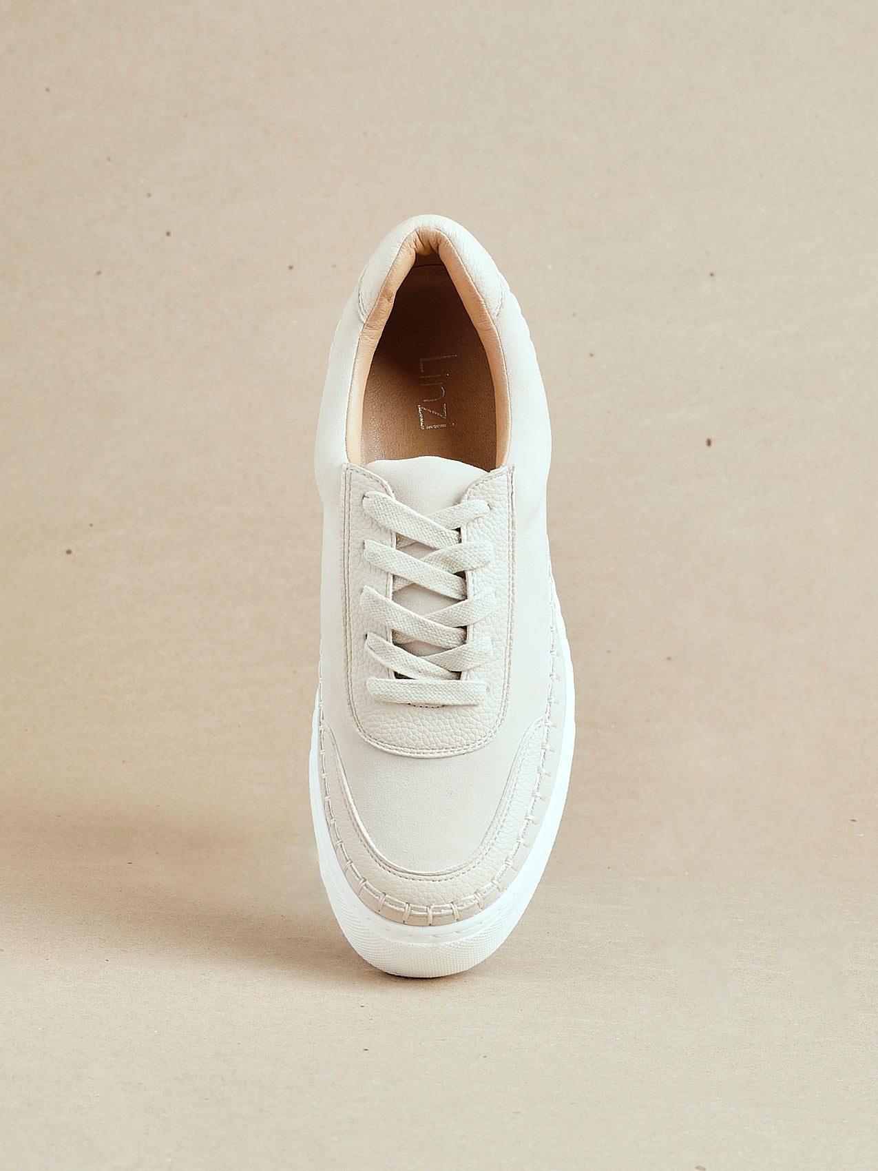 Harlem Faux Suede Leather Platform Trainer