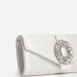 Heaven Bridal Ivory Satin Clutch Bag