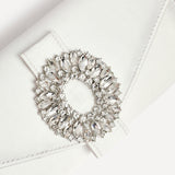 Heaven Bridal Ivory Satin Clutch Bag