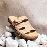 Avena Natural Flat Sandals
