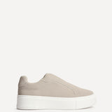 Henley Taupe Textured Platform Trainers
