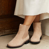 Holland Wide Fit Beige Chelsea Boots