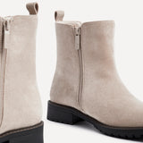 Holland Wide Fit Beige Chelsea Boots