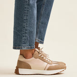 Hustle Beige Suede Trainers