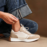 Hustle Beige Suede Trainers