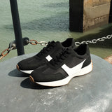 Hustle Black Suede Trainers
