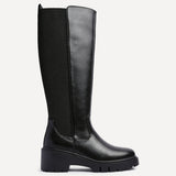 Hyland Black Long Wedged Boots