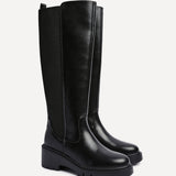 Hyland Black Long Wedged Boots