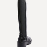 Hyland Black Long Wedged Boots