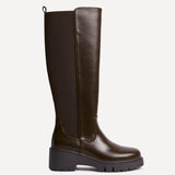 Hyland Brown Long Wedged Boots