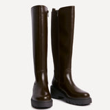 Hyland Brown Long Wedged Boots