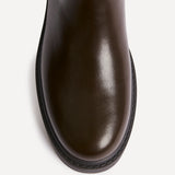 Hyland Brown Long Wedged Boots