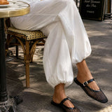 Anessa Black Mesh Mules