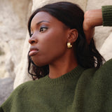 Spirit Gold Large Hoop Earrings