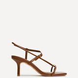 Immersed Tan Heeled Sandals