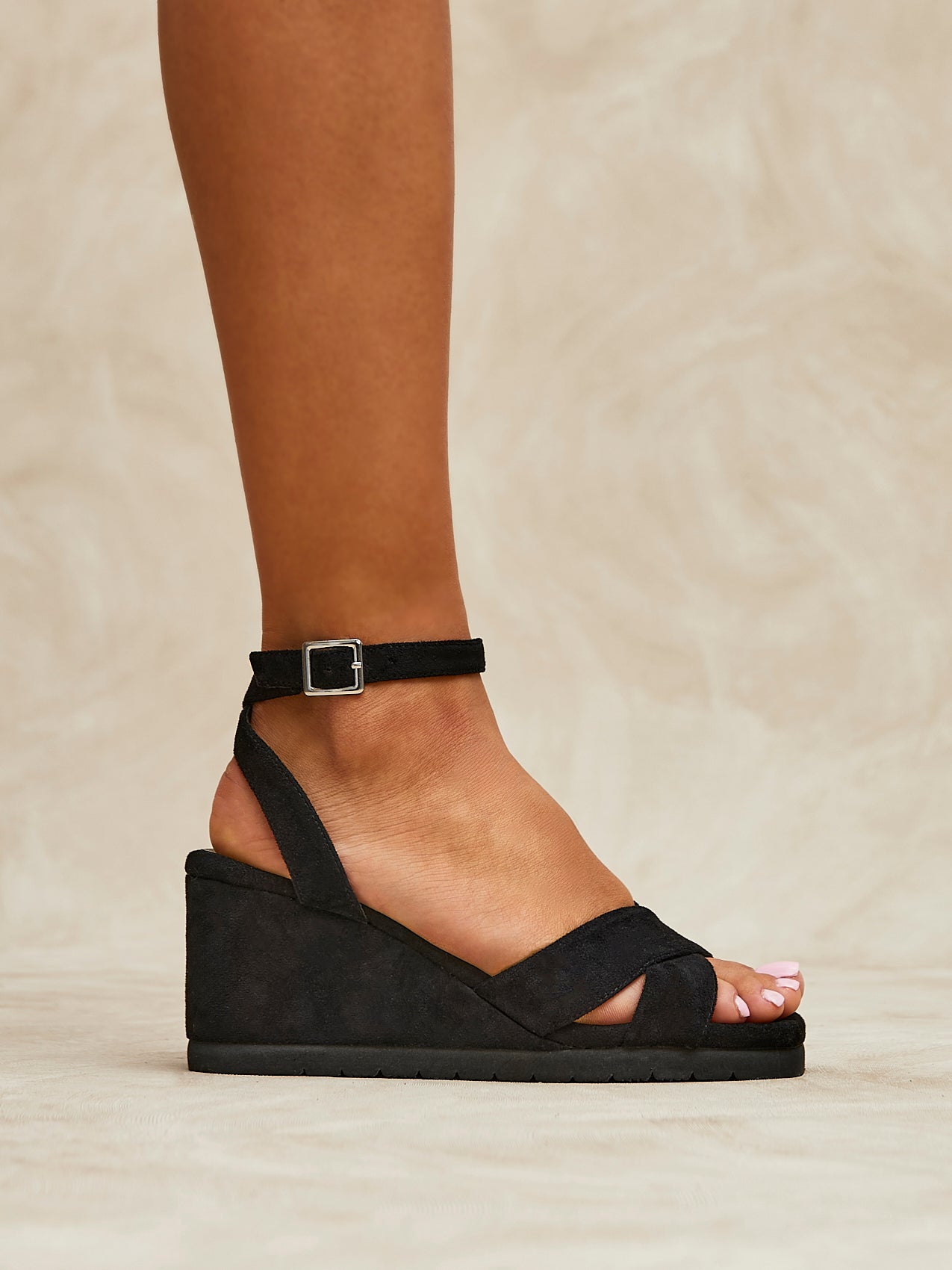 Imogen Faux Suede Wedges