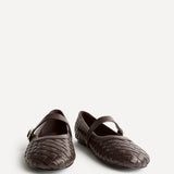 Index Brown Handwoven Mary Jane Pumps