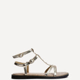 Indiana Gold Studded Gladiator Sandals