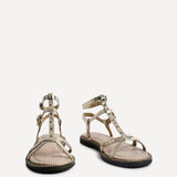 Indiana Gold Studded Gladiator Sandals