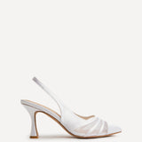 Inez Bridal Ivory Mesh Court Heels
