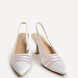 Inez Bridal Ivory Mesh Court Heels