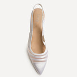 Inez Bridal Ivory Mesh Court Heels