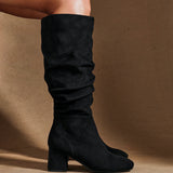 Inferno Wide Fit Black Long Heeled Boots