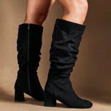Inferno Wide Fit Black Long Heeled Boots