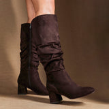 Inferno Wide Fit Brown Long Heeled Boots