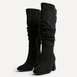 Inferno Wide Fit Black Long Heeled Boots