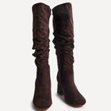 Inferno Wide Fit Brown Long Heeled Boots