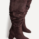 Inferno Wide Fit Brown Long Heeled Boots