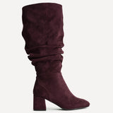 Inferno Wide Fit Burgundy Long Heeled Boots