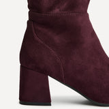 Inferno Wide Fit Burgundy Long Heeled Boots